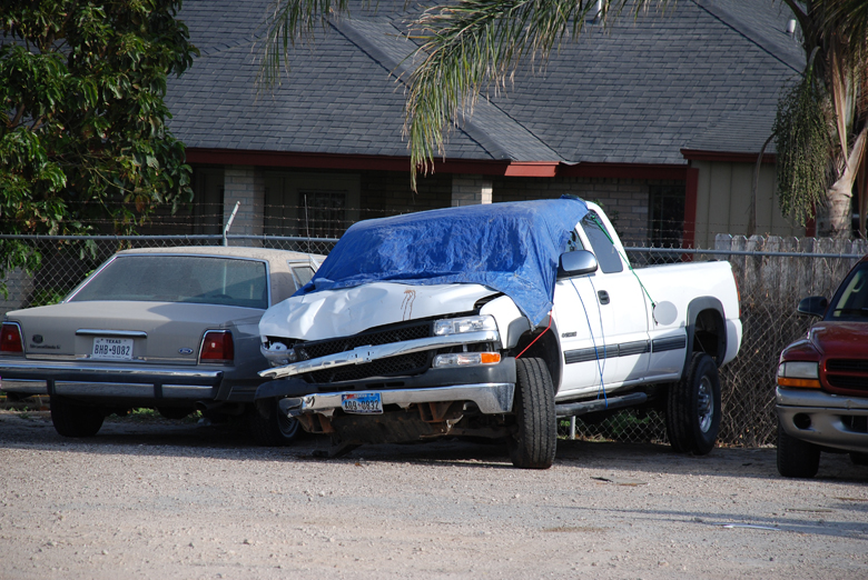 White truck involved in fatal accident