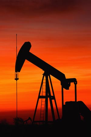 oil and gas well at sunset6