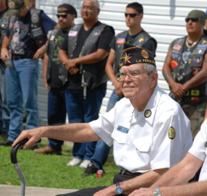 World War II Veteran A. Gilbert Rios attended the Memorial Day Ceremony. Photo: Mary Beth Wright/LFN.