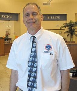 NWS Meteorologist-in-Charge, Steve Drillette personally welcomed the invited guests to the Emergency Hurricane meeting.