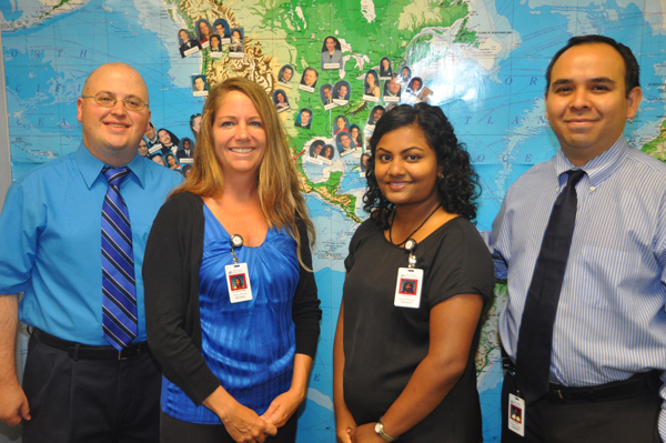NEW FAMILY PRACTICE RESIDENTS - Four new 1st-year residents have joined the Valley Baptist Family Practice Residency Program in Harlingen: Ryan Fisher, MD; Tracy Jo Snow Allan, D.O.; Anu John, MD; and Raul Reyes Jr., MD.