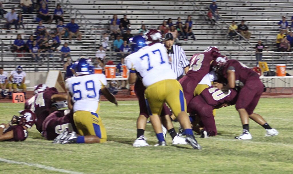 Heavy pressure by the Lion Defense shuts out the Vaqueros.