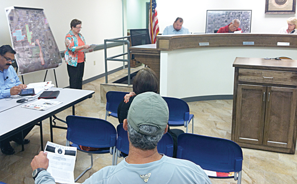 Residents look on as La Feria City Commission annexes four new areas.