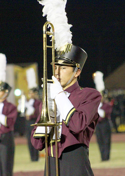 Luis Martinez playing for the Mighty Lion Band