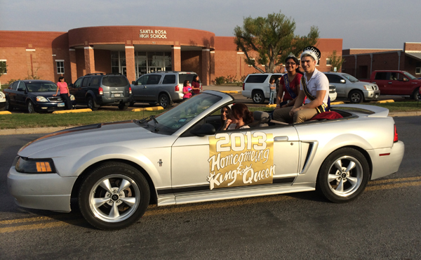2013 Santa Rosa High School Homecoming King and Queen.