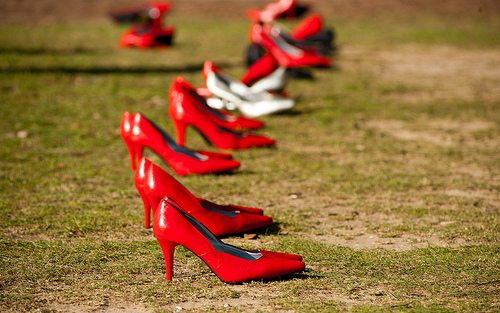 One effort that continues to grow nationwide to raise awareness and get men more involved in sexual assault prevention is called “Walk a Mile in Her Shoes.” Photo credit: Tulane Public Relations