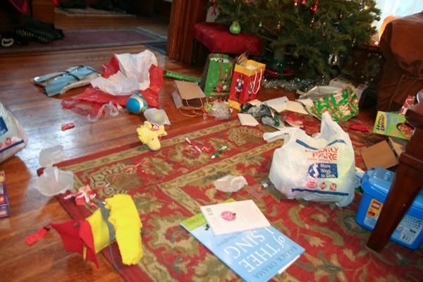 Soon, it’ll all be over but the cleanup. The American Psychological Association says fatigue and stress are the top sources of negative feelings during the holidays. Photo: Steven Depolo/Flickr.