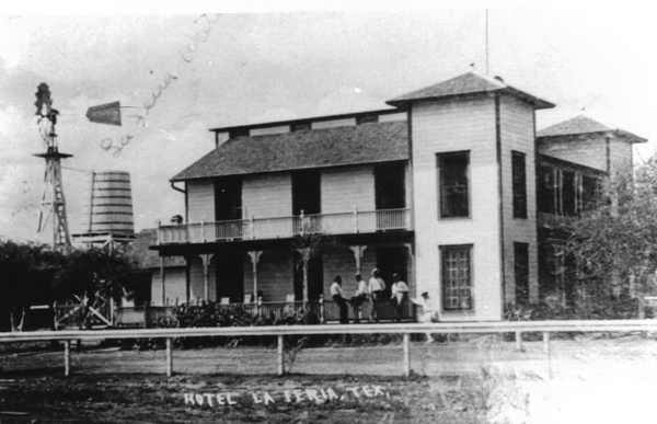 Built in 1910 by real estate developer and director of the First National Bank of La Feria S.J. Schnorenberg, The La Feria Hotel. Many of the early settlers of the township spent their first nights there. The hotel stood at the corner of Main St. and U.S. 83 where La Feria Bakery stands today.