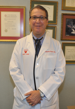 Dr. Eduardo Flores, Cardiologist, will speak and answer questions on “Heart Disease in Women” during a free “Dessert with the Doctor” event on Monday, February 23, at 6:30 p.m. at Valley Baptist Medical Center in Harlingen.