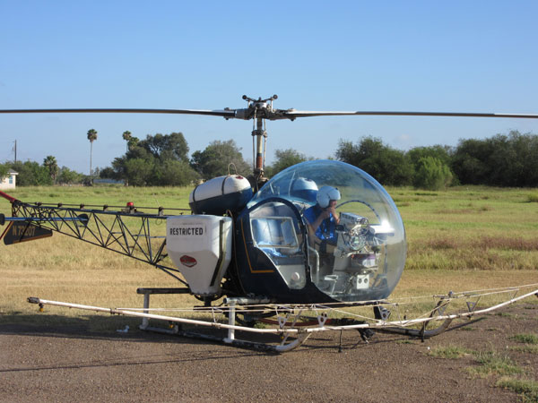 Texas Eradication Program calls in aerial attack on Boll Weevil menace.
