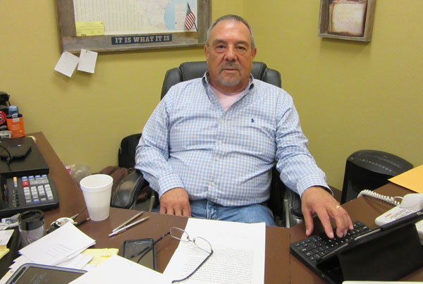 Zone Manager S. Edward Herrera manages eradication program from his Harlingen office. 