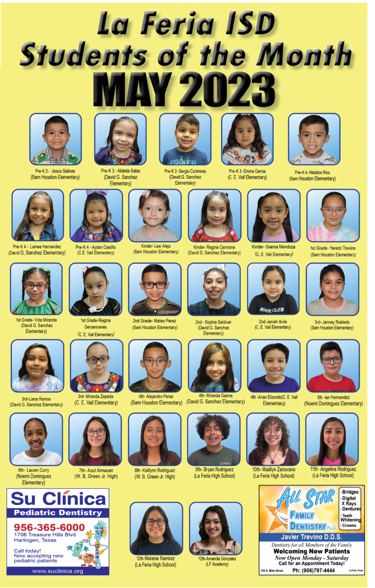 La Feria ISD’s Students of the Month La Feria News